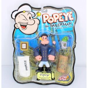 Popeye the Sailorman Classic MEZCO Toyz Action Figure Pea Coat